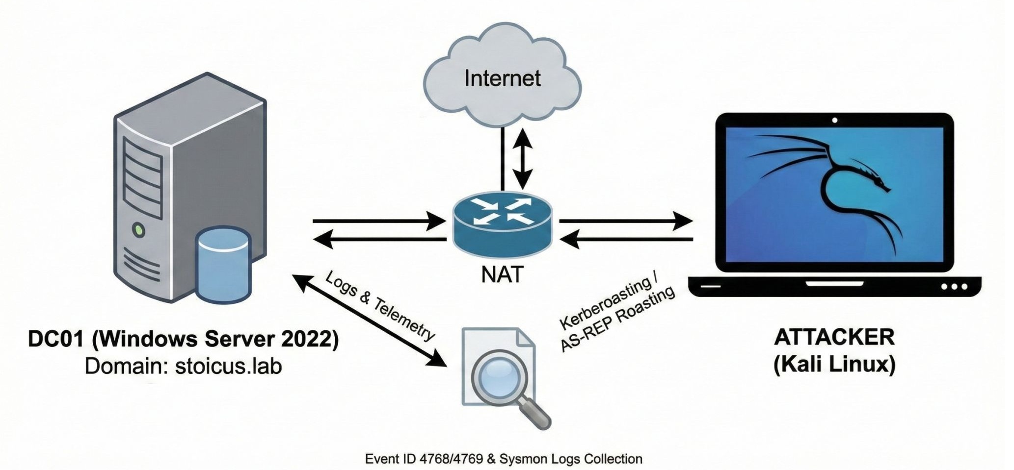 Esquema del Laboratorio de Ciberseguridad (Purple Team)